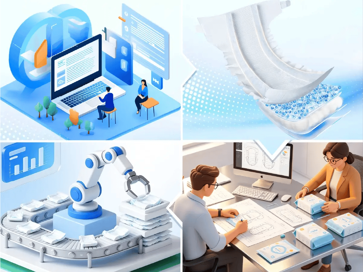 OEM ODM hygiene product solution process from market requirement to production-ready supply