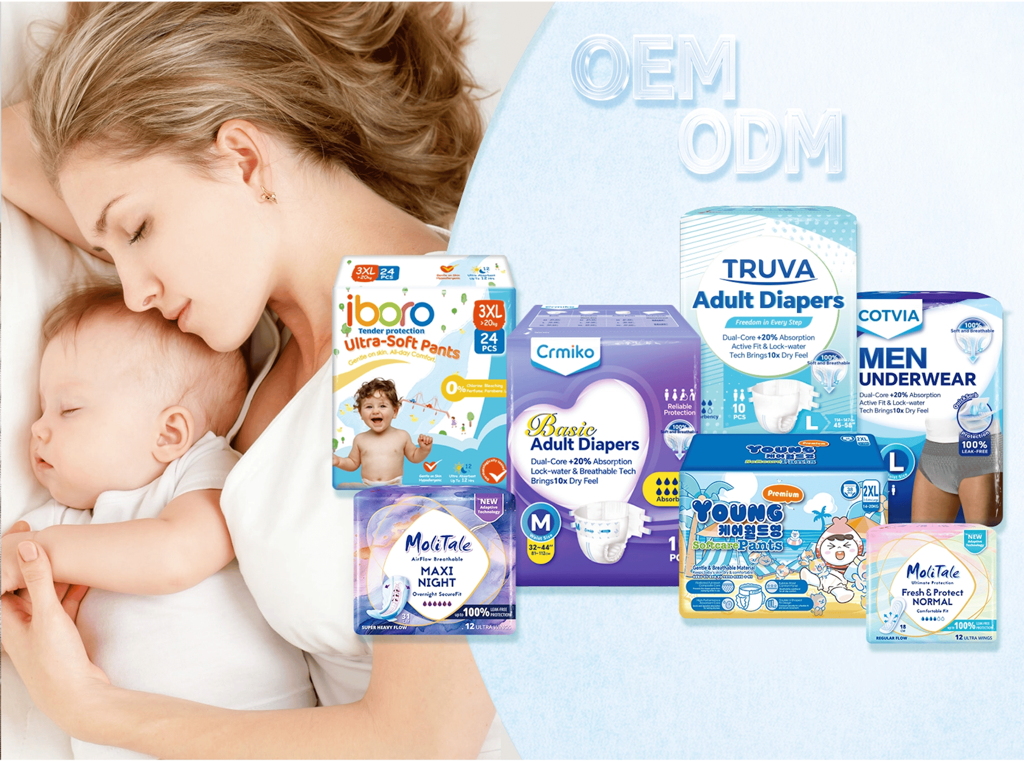 Adult Care, Baby Diaper & OEM/ODM Product Solutions