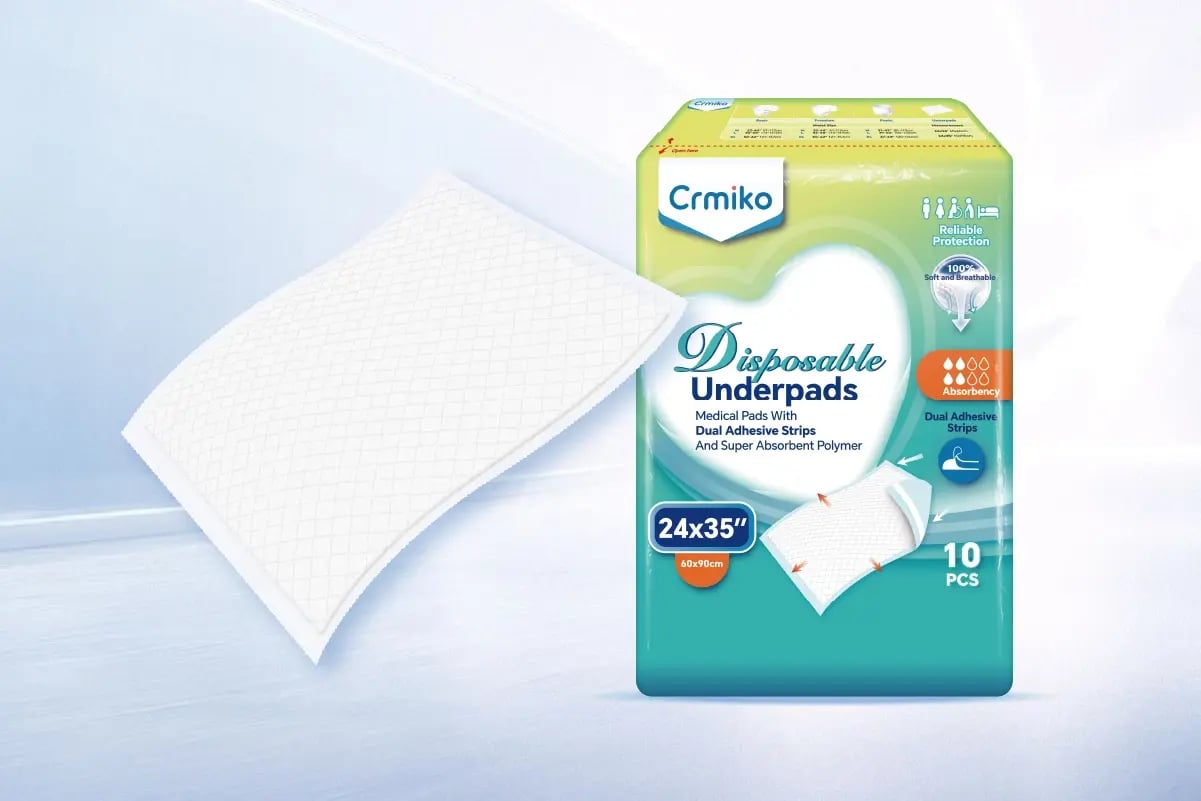 Underpads for nursing homes hospitals and home care