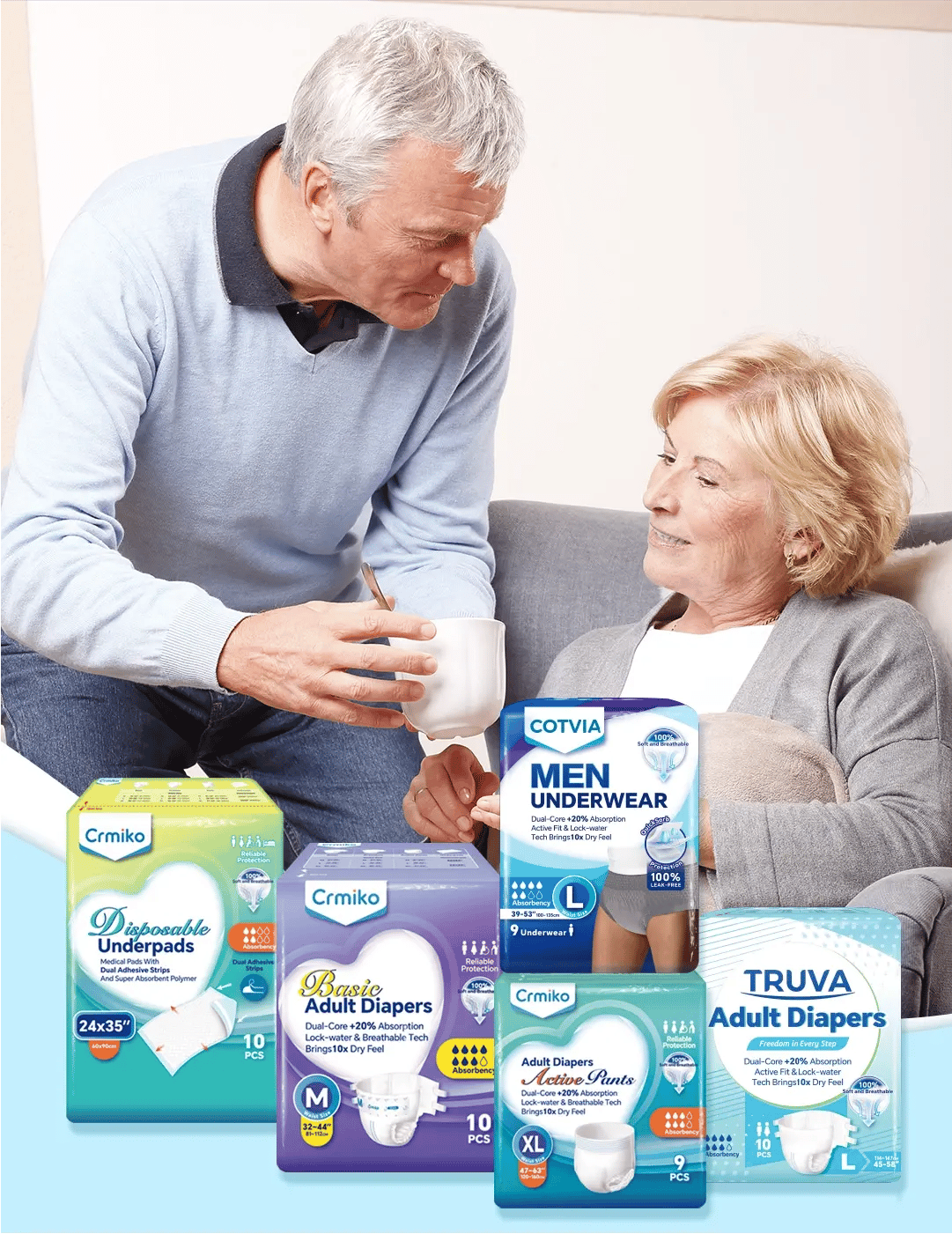 Adult care product solutions for global hygiene markets