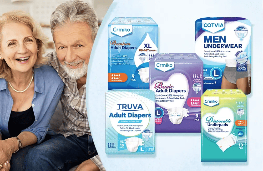 Adult diaper and incontinence care product solutions