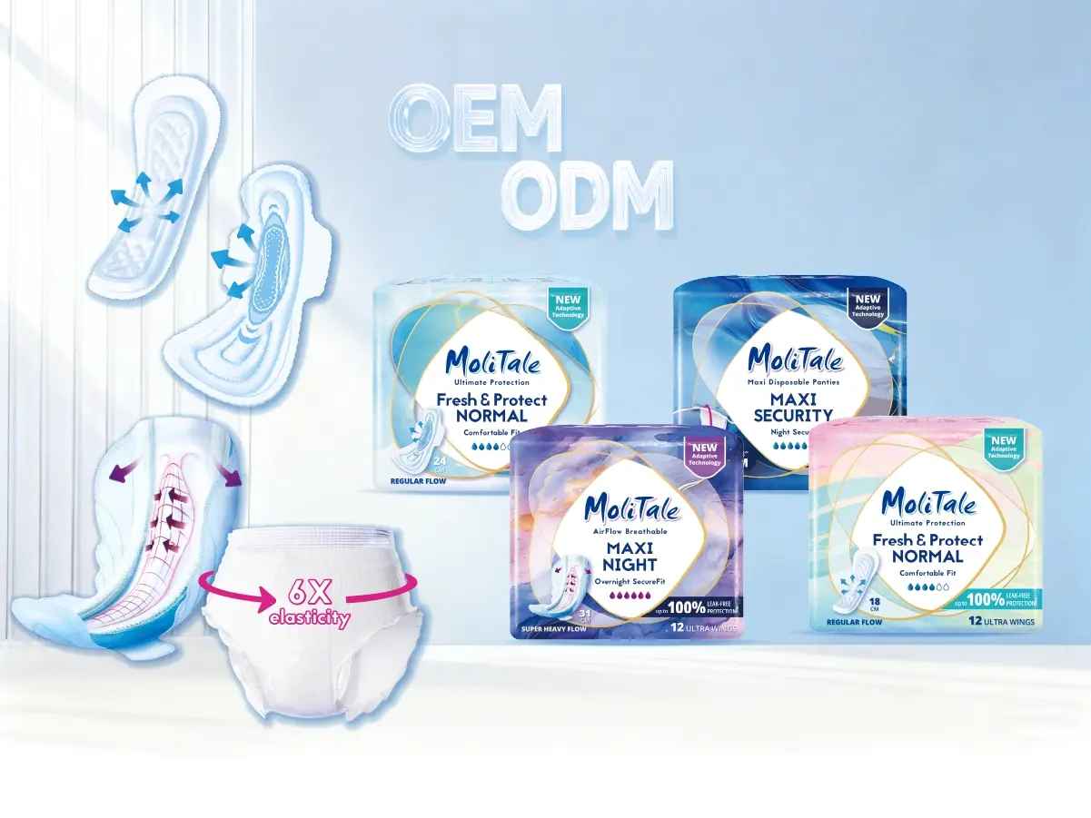 OEM ODM feminine care product solutions with private label support materials positioning and packaging customization